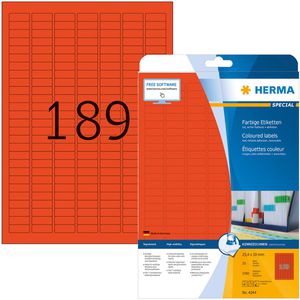 Produktbild für Universaletiketten Herma 4244, Special, rot