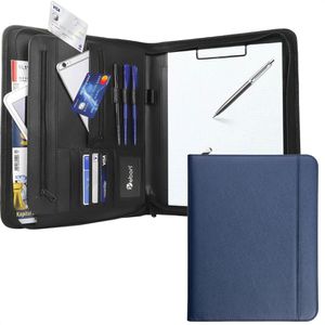 Produktbild für Schreibmappe Vebon New York, blau, Kunstleder,