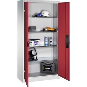 Produktbild für Werkzeugschrank CP-Möbel 8920-052, aus Metall, grau / rot