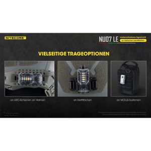 Produktbild für Warnleuchte Nitecore NU07LE, RGBW, mit 180° LED