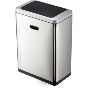Produktbild für Mülleimer Durable 342423, No Touch, Sensor, silber
