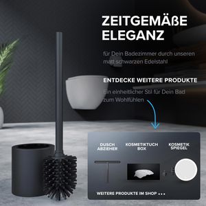 Produktbild für WC-Bürste ovimar Skrova, schwarz matt
