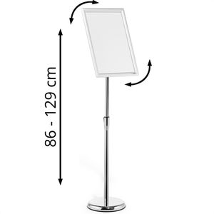 Infoständer Durable 479923 aus Aluminium, silber, A3