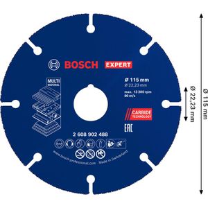 Produktbild für Trennscheibe Bosch Expert Multi Material Carbide, 2608902488