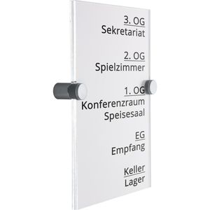 Produktbild für Türschild Böttcher-AG Premium, transparent