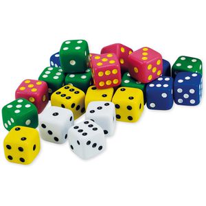 Produktbild für Würfel TimeTex 93601, Spielwürfel-Satz, bunt