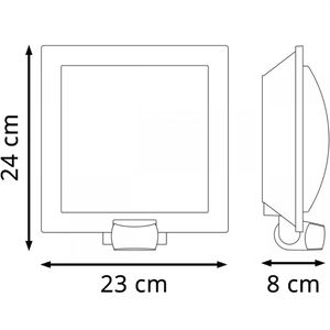 Produktbild für Wandleuchte Steinel L 20 S, aus Edelstahl, für außen (IP44)