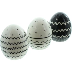 Produktbild für Osterdeko Frank-Flechtwaren 775054, weiß / schwarz