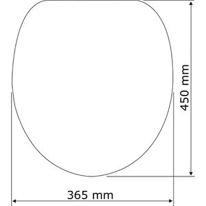 Produktbild für WC-Sitz Wenko Droplets 24082800, oval, aus Thermoplast