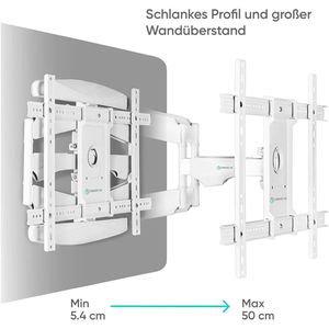 Produktbild für TV-Wandhalterung Onkron M6L-W, weiß