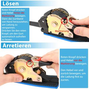 Produktbild für Spanngurt valonic SG-020-230 mit S-Haken &amp; Ratsche