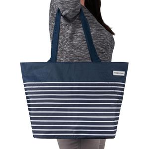 Produktbild für Einkaufstasche anndora TW-8205-232 AHOI, blau / weiß