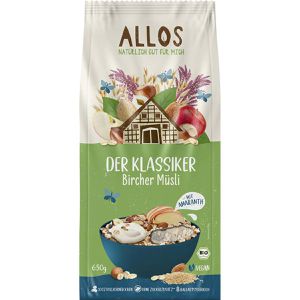 Allos Müsli Der Klassiker Bircher Müsli, BIO, ohne Zuckerzusatz, 650g