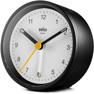 Wecker Braun BC12BW schwarz, weiß, analog