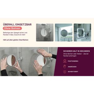 Produktbild für Kosmetikspiegel Fantasia 1356, Ø 15cm