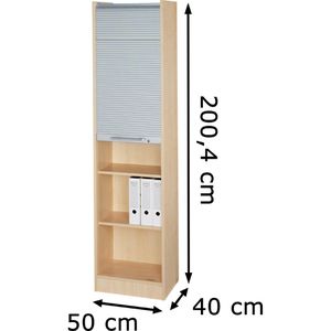 Produktbild für Rollladenschrank Hammerbacher Solid, aus Holz