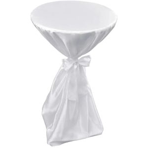 Produktbild für Tischhusse vidaXL mit Schleifenband, 241187, Ø 60 cm