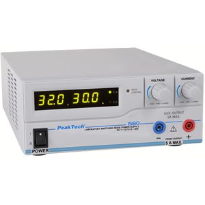 Produktbild für Labornetzteil PeakTech P 1580, mit LC-Display und USB-B