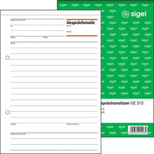 Gesprächsnotiz Sigel GE515, A5
