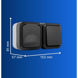 Produktbild für Steckdose REV-Ritter AquaStorm, IP55, Aufputz
