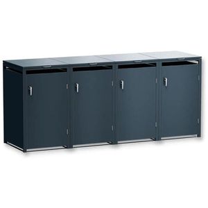 Mülltonnenbox Metzler MMB-1-4X-AN, Metall
