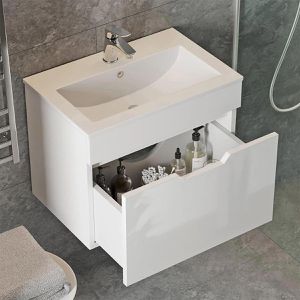 Produktbild für Waschtisch Vicco Stefanie, hängend, weiß
