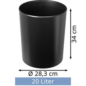 Produktbild für Papierkorb Han 1818-F-13, schwarz