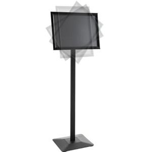 Produktbild für Infoständer Böttcher-AG Flex aus Aluminium, schwarz, A3