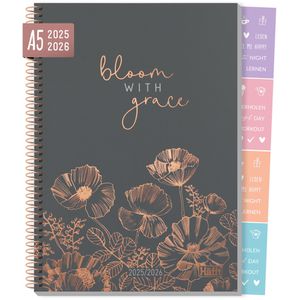 Schülerkalender Häfft College-Timer Poppy, Schuljahr 2025/2026