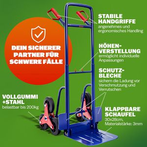 Produktbild für Sackkarre Gardebruk Stapelkarre 101178, klappbar