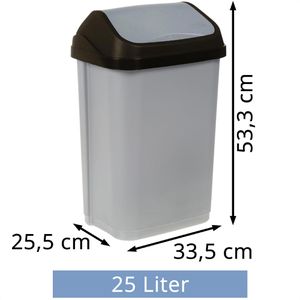 Produktbild für Mülleimer Keeeper Swantje, silber