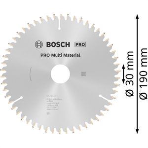 Produktbild für Kreissägeblatt Bosch PRO Multi Material 2608640509