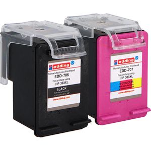 Produktbild für Tinte Edding EDD-708 für HP 303XL Multipack