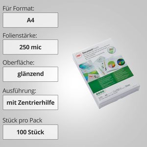 Produktbild für Laminierfolien GBC IB586040, DIN A4