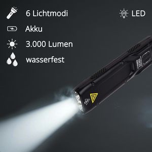 Produktbild für Taschenlampe Nitecore EDC25, LED, aufladbar