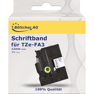 Produktbild für Schriftband Böttcher-AG für Brother TZe-FA3, 12mm