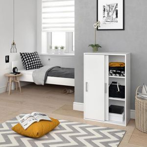 Produktbild für Kleiderschrank Vicco Falk, weiß