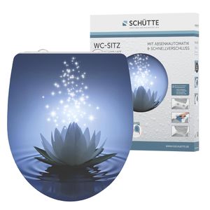 Produktbild für WC-Sitz Schütte Water Lily 82582, oval, aus Duroplast