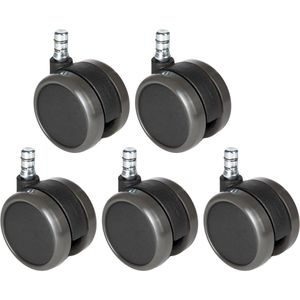 Stuhlrollen hJh-OFFICE ROLO No-Noise, 5 Stück