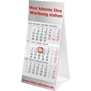 Produktbild für Tischkalender Böttcher-AG Aufstellkalender, mit Werbedruck