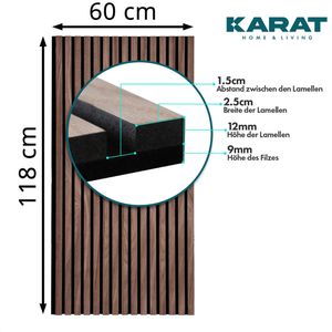 Produktbild für Akustikpaneel Karat Walnuss