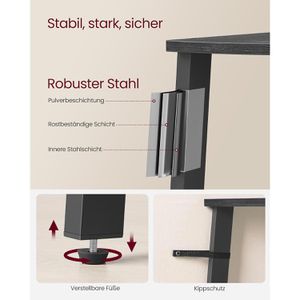 Produktbild für Bücherregal Vasagle LLS034B22, schwarz