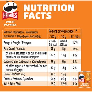 Produktbild für Chips Pringles Sweet Paprika