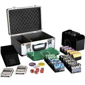 Produktbild für Pokerkoffer Nexos FP32403 Deluxe, Laser-Chips mit Wertaufdruck