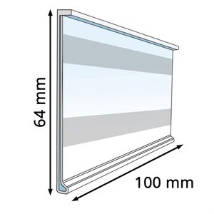 Produktbild für Scannerschiene Böttcher-AG DBR 64, mit C-Raste, 100 x 64 mm