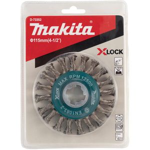 Produktbild für Drahtbürste Makita D-73352, gezopft Scheibenbürste Ø 115mm