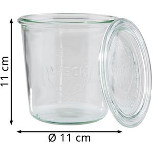 Produktbild für Einmachglas APS Weck-Glas, mit Glasdeckel