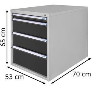 Produktbild für Schubladenschrank ADB 51524, aus Metall