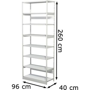 Produktbild für Aktenregal Kerkmann Progress 500, 50940511, aus Metall
