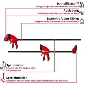 Produktbild für Einhandzwinge Einhell 930122